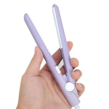 Imagem de Alisador de cabelo Mini Flat Iron Purple 190C com temperatura - Lightb