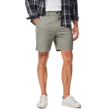 Imagem de Shorts JMIERR Slim Fit Chino, 18 cm, costura interna, algodão, sarja, 