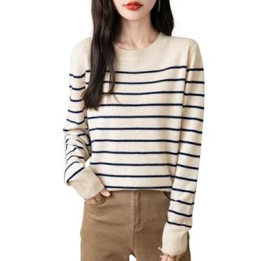 Imagem de Suéter Chanyarn 100% lã merino feminina 2024 outono/inverno