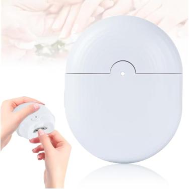 Imagem de KimDaro Cortador de unhas elétrico, cortador de unhas automático, aparar, polir, cuidado elétrico 2 em 1 com luz LED, 3 velocidades e recarregável tipo C, cortador de unhas seguro para bebês, crianças