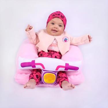 Imagem de Assento De Bebê Cadeirinha Apoio Confortável Infantil (Motoca Rosa)