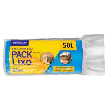 Imagem de Sacos de Lixo PACK LIXO Econômico Azul 50 litros – Uso residencial diário, ideal para lixos leves, com ótimo custo-benefício