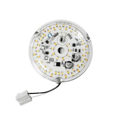 Imagem de Wokyo Kit de retrofit de LED regulável de 120V 18W 10 cm para ventilador de teto de substituição para ventilador de teto anel de substituição magnético LED painel de placa de luz para ventiladores de