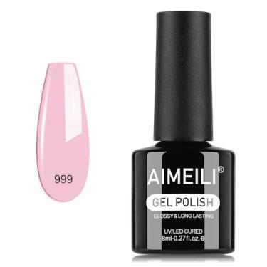 Imagem de AIMEILI Esmalte de gel, sem hema, sem crueldade, vegano, arte de unhas LED em U V para mulheres, meninas, salão de manicure, faça você mesmo, casa - 999 8 ml
