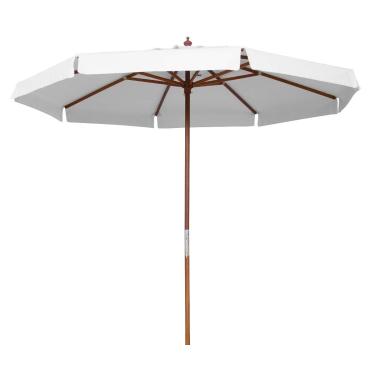 Imagem de Ombrelone Guarda Sol 2,4 Metros Branco Bagum Com Base Belfix