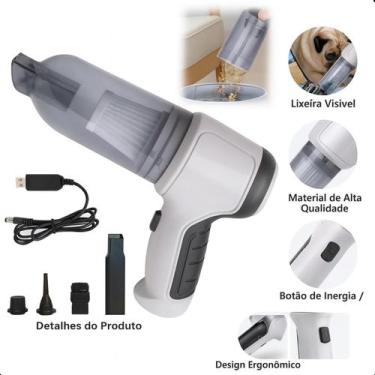 Imagem de Mini Aspirador 3 Em 1 Compacto Automotivo Bivolt - ROMI