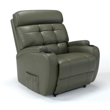 Imagem de Poltrona do Papai Reclinável Elétrica em Couro Bovino Damie