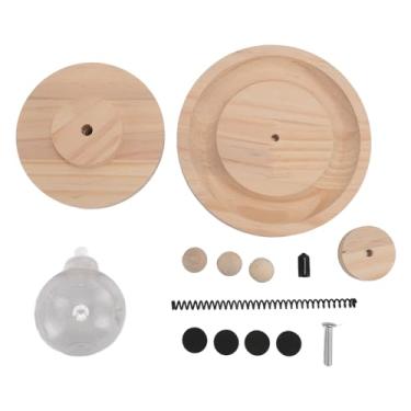 Imagem de Brinquedo Interativo do Vazamento do Deleite do Gato, Distribuidor Interativo da Bola do Brinquedo do Gato da Mola de Aço do Design Redondo da Camada Dupla para Animais de