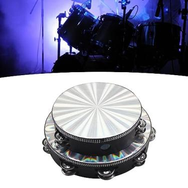 Imagem de Zhjvihx Banheira Radiante, de Pandeiro Radiante Tamborune Tambor Resistente Durável para o Jardim de Infância Early Education (8 polegadas)