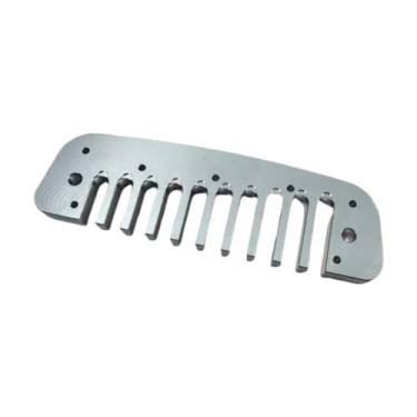 Imagem de Generic Peças para Pente, Acessórios para Instrumentos Musicais, Ferramenta de Reparo para Luthier, Liga de Alumínio, 10 Furos, Traste para Performance