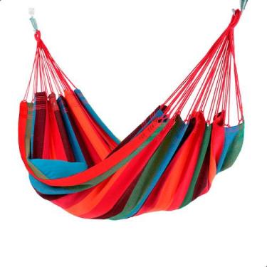 Imagem de Rede Dormir Descanso balanço Casal INMA Luxo Design Moderno Listrada C