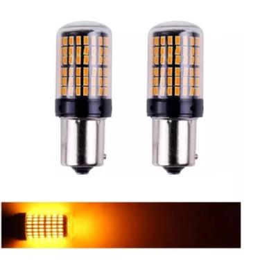 Imagem de PAR LAMPADA SETA LED 1 POLO 144 LEDS AMBAR 3000K 12 e 24V - MAFREET