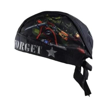 Imagem de Capacete Retro Unissex Para Motocicleta Com Balaclava, Faixa De Cabeça