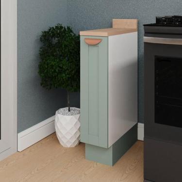 Imagem de Balcão Porta Tempero 20cm com Tampo Arizona CabeCasa MadeiraOriginals 