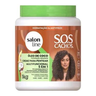Imagem de Creme de Pentear Sos 5 em 1 Oleo de Coco 1kg - Salon Line