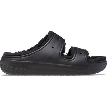 Imagem de Sandália crocs classic cozzzy sandal clsc cozy sndl blk/blk - 38