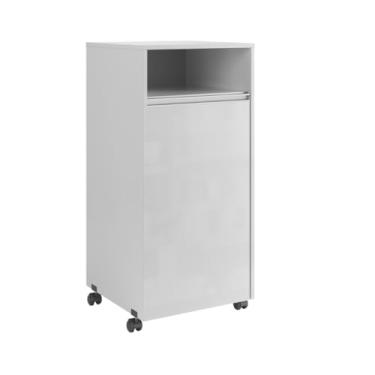 Imagem de Aparador Armário Para Cozinha Esconde Botijão De Gas Branco Ivy