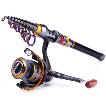 Imagem de Vara de pesca telescópica de 1,8 a 3,6 m e roda de carretel de pesca portátil para viagem (tamanho: 3,0 m e 5000) ()