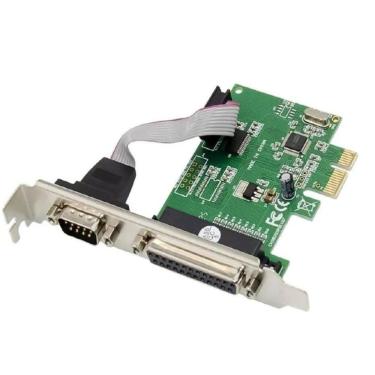 Imagem de Placa Pci Express Com 1 Serial + 1 Paralela Db9 Rs232 KP-PL910