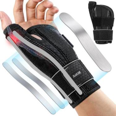 Imagem de Cinta de pulso e polegar Rakiie Carpal Tunnel Grey S/M Left Hand