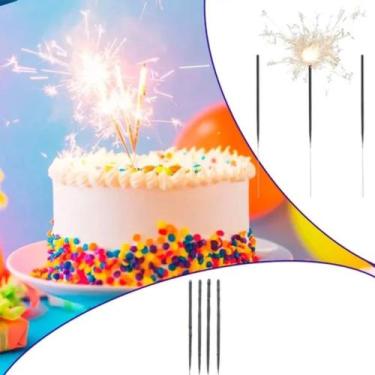Imagem de Kit 4 Velas Estrelar Aniversário Festa Estrelinha Brilho Divertido - T