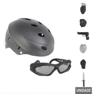 Imagem de KIT Policial Infantil 08 Pçs Pistola e Acessórios