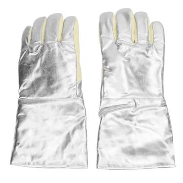 Imagem de Garosa Luvas de Soldagem à Prova de Calor Luvas à Prova de Fogo de 500 ℃ À Prova de Alta Temperatura Com Folha de Alumínio Design para Cozimento de Fundições de Siderúrgicas