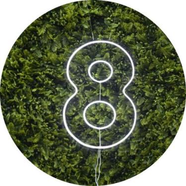 Imagem de Painel Led Neon Números 0 a 9 Acrílico Cristal 50cm Altura - Laser Leg