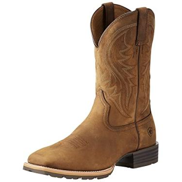 Imagem de Ariat Bota ocidental Hybrid Rancher – Couro masculino, bico quadrado botas western, Marrom envelhecido, 7