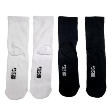 Imagem de Conjunto 4 Meias Cano Médio 34 ao 38 - Basic+