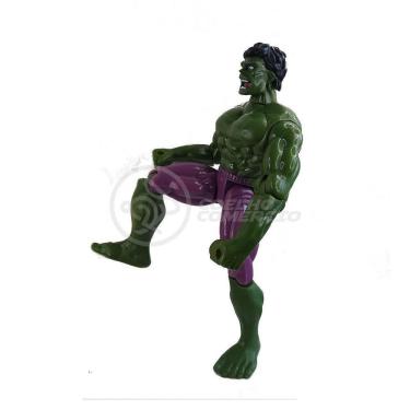 Imagem de Boneco Articulado 25Cm Action Incrivel Hulk + Mascara 16Cm