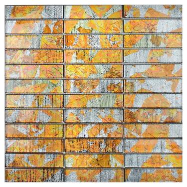 Imagem de Pastilha De Vidro Evolution Orange 9,5x2,3 Placa 30x30cm - 1313121003