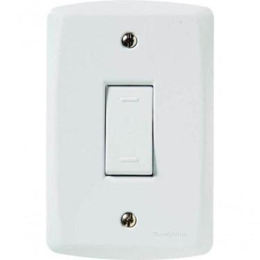 Imagem de Interruptor Simples 10a 250v Conjunto 4x2 Tramontina Lux2 Branco