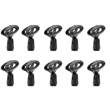 Imagem de Suporte Cachimbo para Microfone Custom Sound Preto com 10 Peças