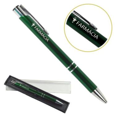 Imagem de Caneta Personalizada Coloridas Cursos Metal Profissional Farmácia - Lo