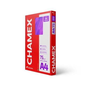 Imagem de Papel chamex a4 sulfite 75gr 300 folhas, Branca