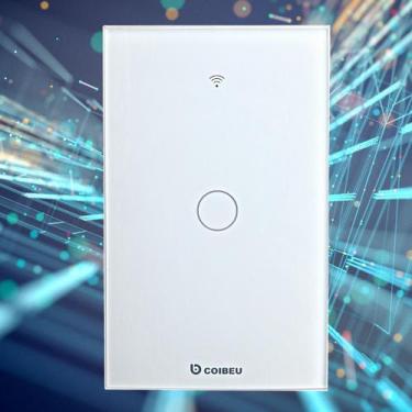 Imagem de Interruptor Inteligente WiFi, Smart Sem Fio Multifuncional 1 a 4 Botõe