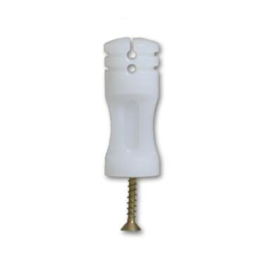 Imagem de 300 Isolador para Haste De Cerca Elétrica Comum c parafuso