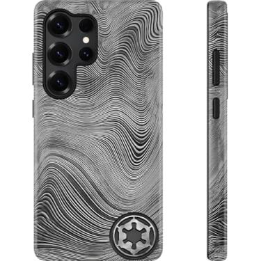 Imagem de Esdot Capa para Samsung Galaxy S24 Ultra - Compatível com carregamento sem fio - Silicone macio de camada dupla + capa rígida - Design de flores silvestres - Capa protetora para celular para mulheres