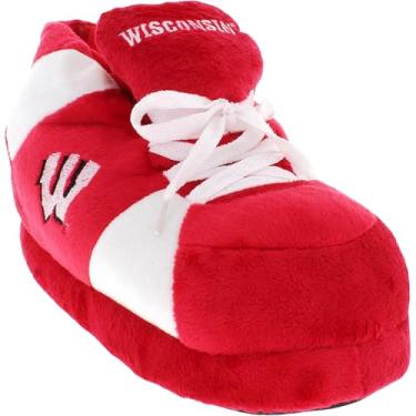 Imagem de Comfy Feet Pantufas de tênis originais, Wisconsin Badgers, 10.5-12.5 Women/9.5-11.5 Men