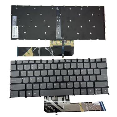 Imagem de YIJIATech Novo teclado para laptop ThinkBook 14 G2/G2 ITL/G3 ACL/G3 ITL/G4 ABA/G4 IAP/G4+ ARA/G4+ IAP/G4+IPA PR4SB - layout dos EUA, teclas cinza, retroiluminado