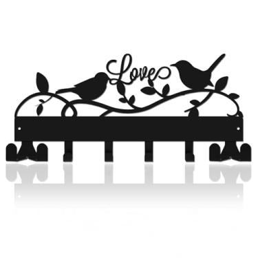 Imagem de SPMatrix Presentes de aquecimento de casa para casal, porta-chaves para parede com parafusos, decoração de cabide de chave para cozinha, entrada, escritório, corredor, quarto, entrada, presentes para