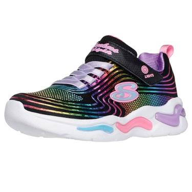 Imagem de Skechers Vigas onduladas unissex para crianças, Azul marinho/multi, 2 Little Kid