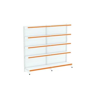 Imagem de Kit 2 Módulos De Gôndolas Parede 2,02 Fit40 Amapá Expositor Branco