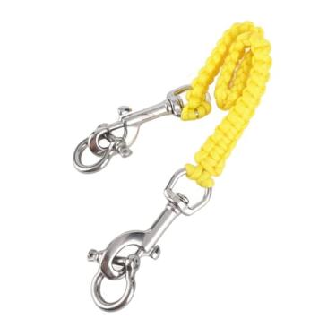 Imagem de Equipamentos de Câmera Volumosos Carregam Alça de Câmera de Mergulho Facilmente, Gancho de Aço Inoxidável, Rotação de 360 ​​°, Cinta para Fotografia Subaquática (Amarelo)