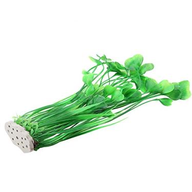 Imagem de Ornamento de Planta de Grama de água de Plástico de Aquário Coral Artificial Vívido para Paisagem de Jardim de Tanque de Peixes (Verde)