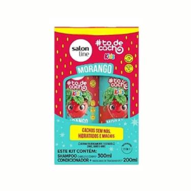 Imagem de Kit Shampoo Condicionador Morango Kids Hidratação Salon Line
