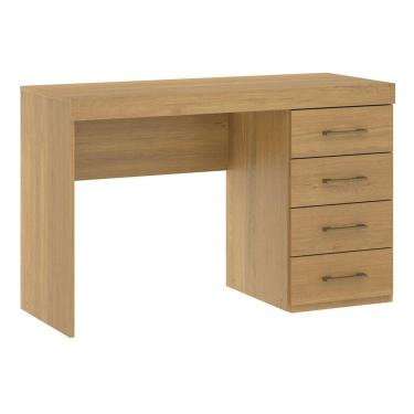 Imagem de Mesa Escritório 0711 Com 4 Gavetas 120x75cm Mdp Menu Móveis Carvalho