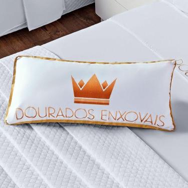 Imagem de Almofada Retangular Hotelaria Liso Branco 60cm X 40cm Suede