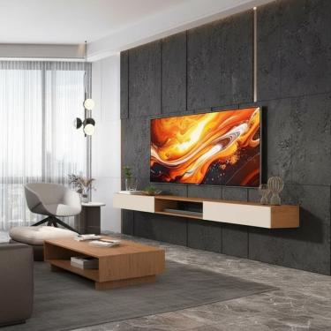 Imagem de Rack Suspenso Nicho 2 Portas Nature Off White 1.8 Versátil Nature-off White